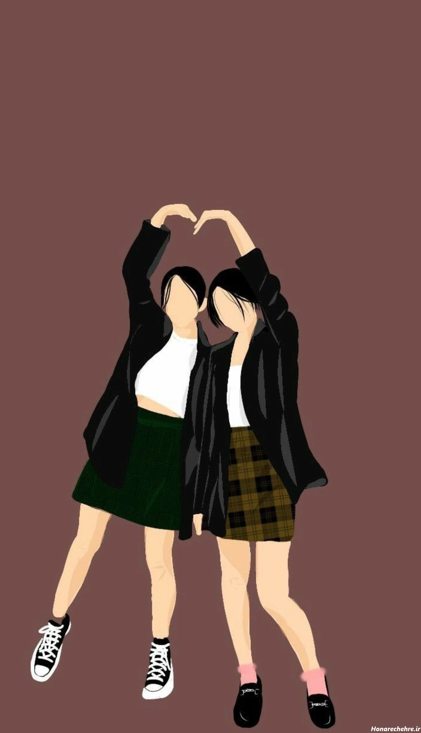 عکس دونفره رفیق شاخ پسرونه