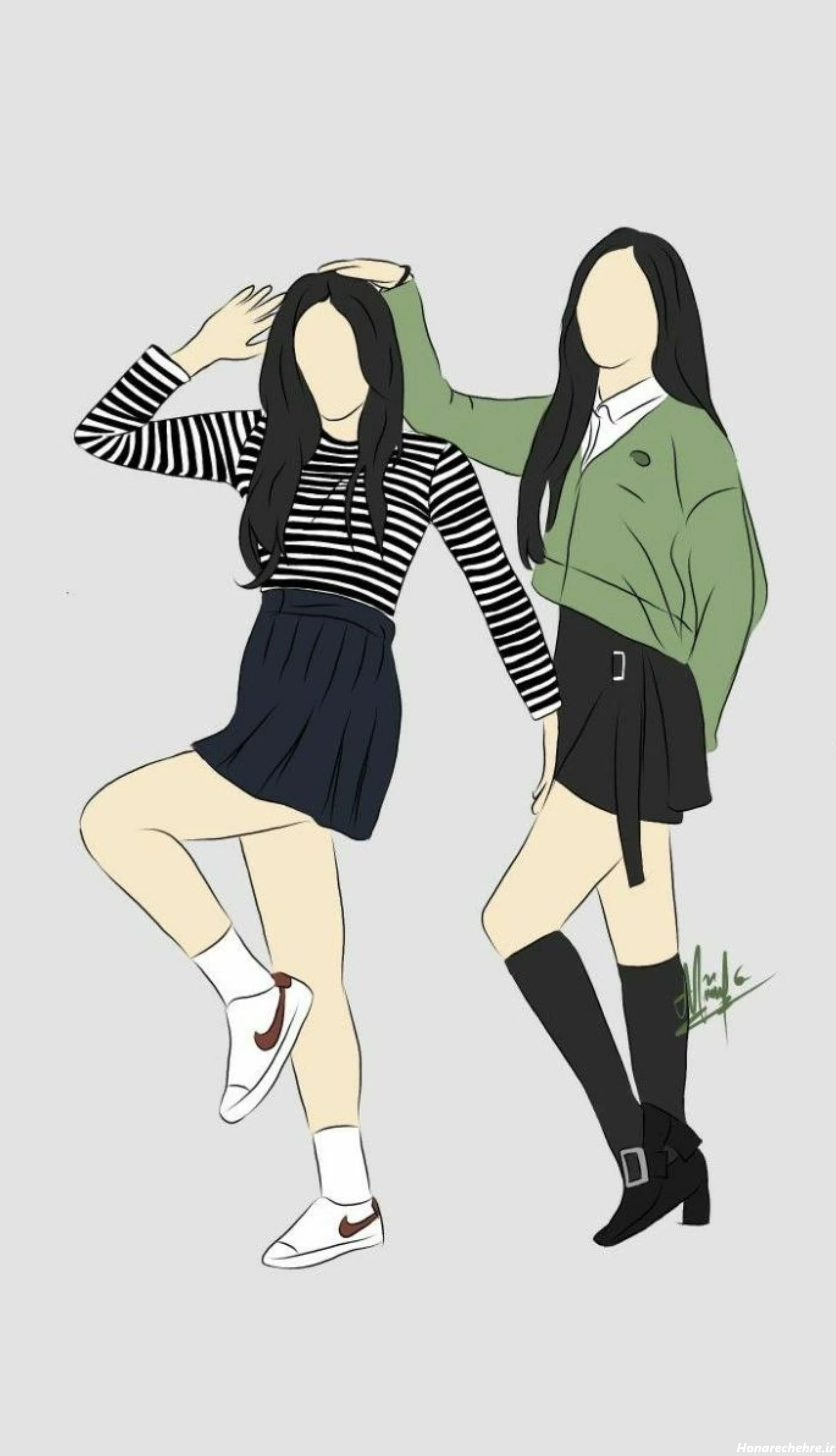 عکس دونفره رفیق شاخ پسرونه