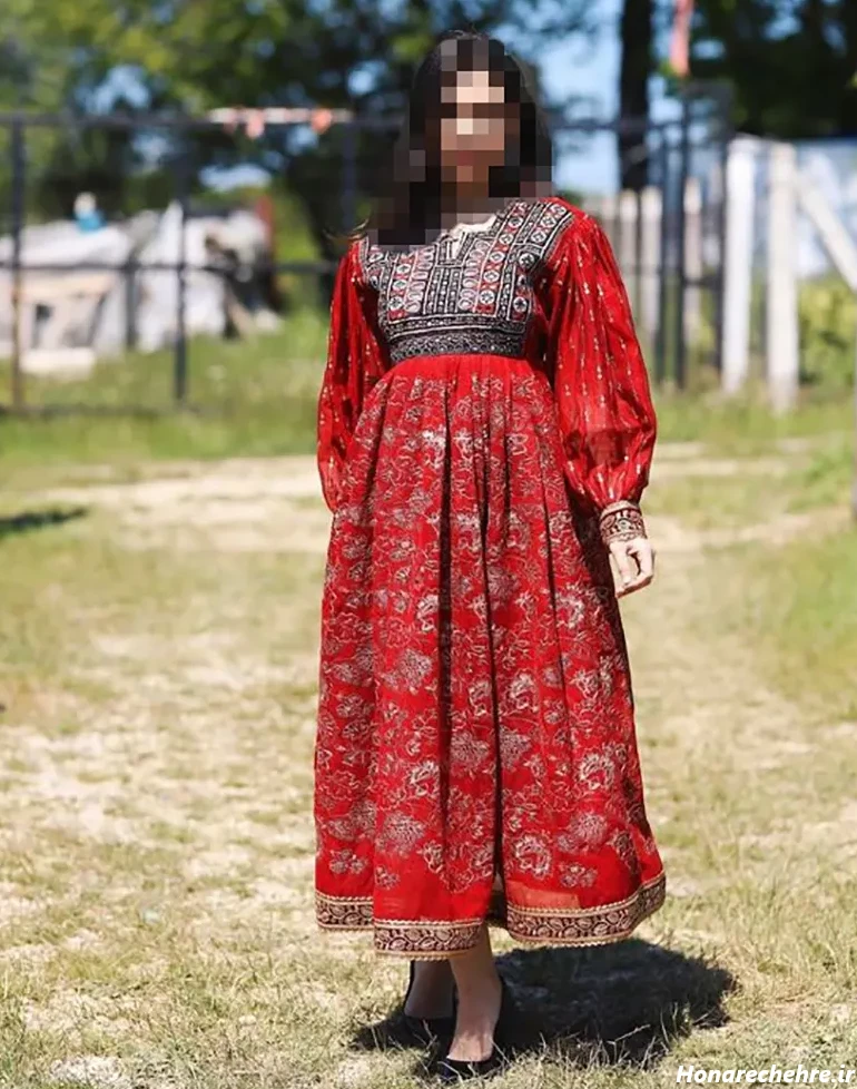 مدل لباس افغانی کشی ساده