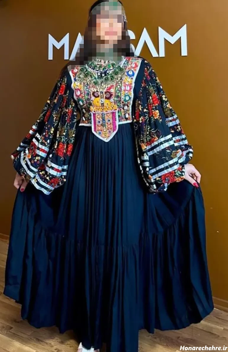 مدل لباس افغانی کشی ساده
