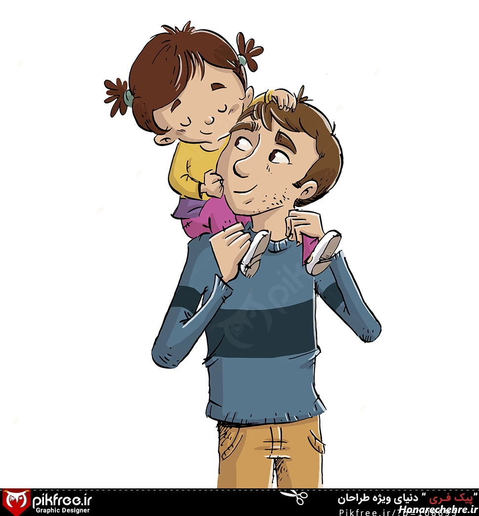 عکس پدر دختری لاکچری