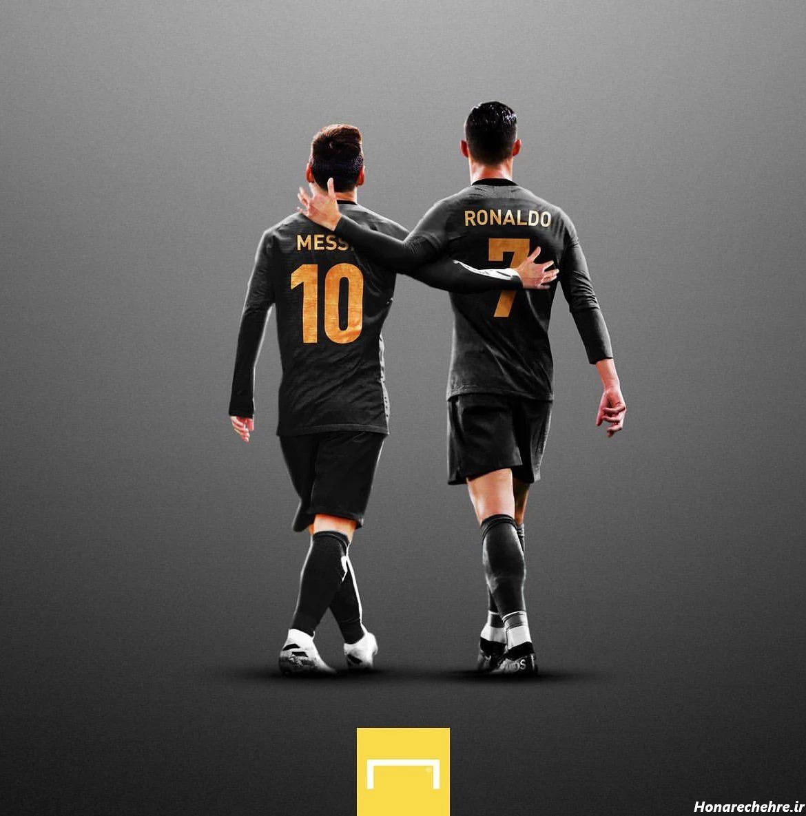 عکس رونالدو و مسی در یک تیم