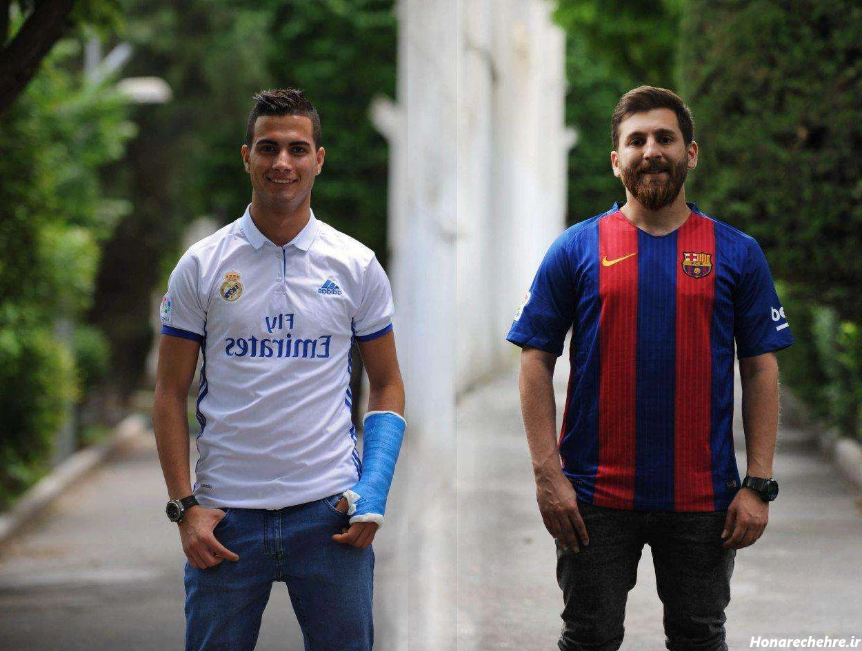 عکس رونالدو و مسی در یک تیم