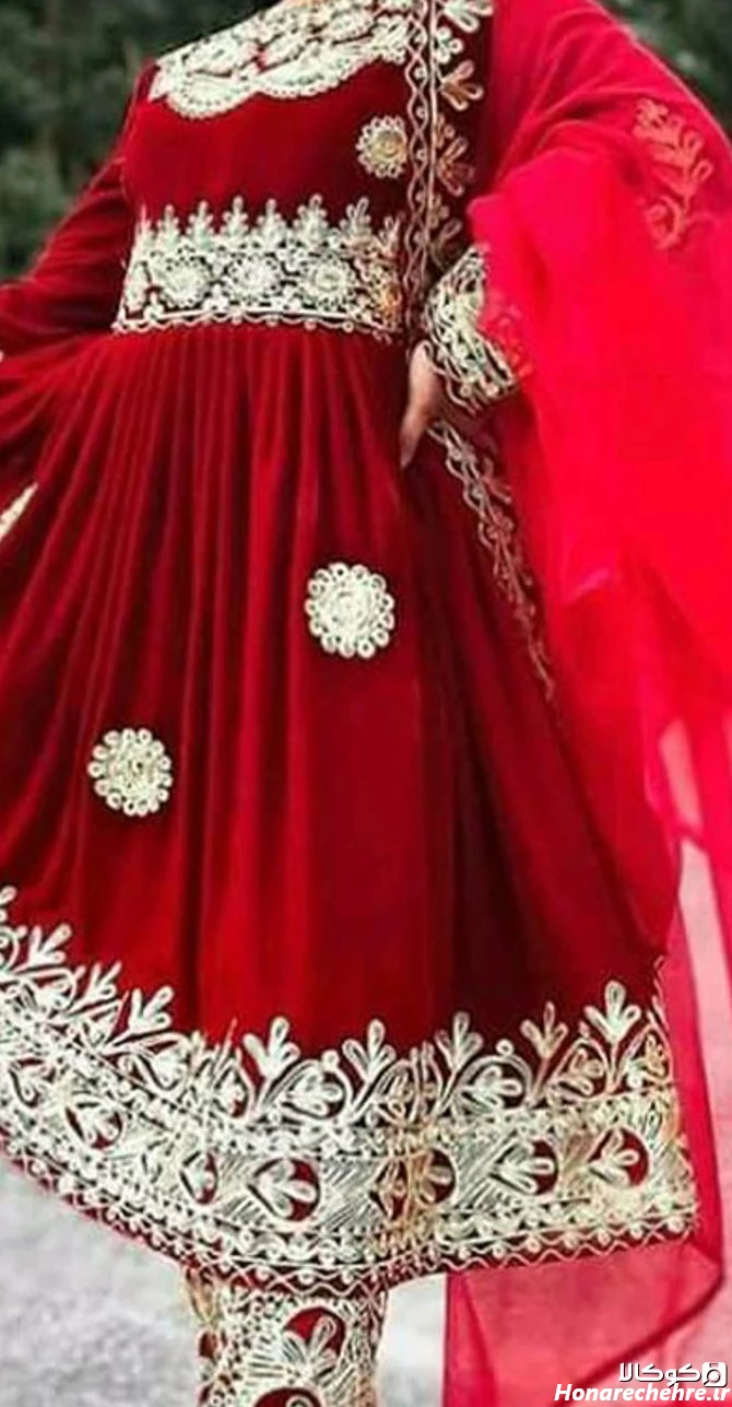 مدل لباس افغانی کشی ساده