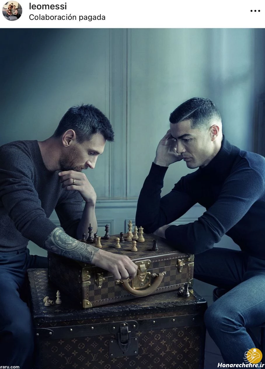 عکس رونالدو و مسی در یک تیم