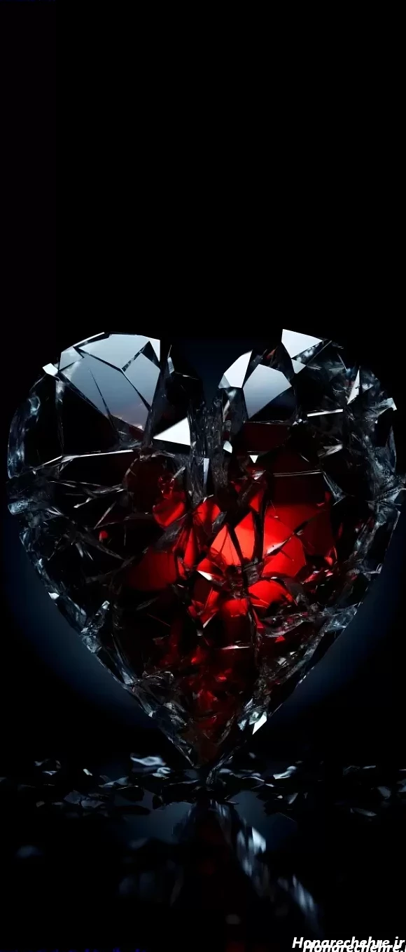 عکس قلب سیاه برای پروفایل