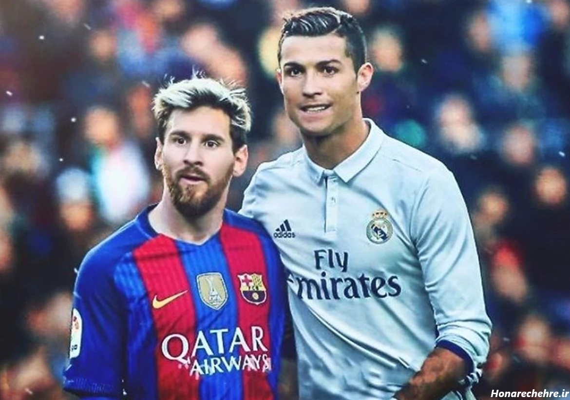 عکس رونالدو و مسی در یک تیم