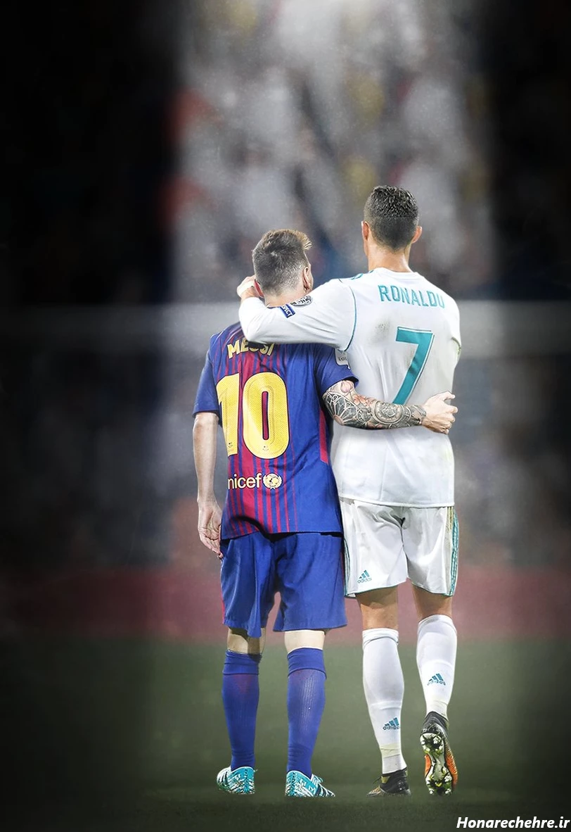 عکس رونالدو و مسی در یک تیم