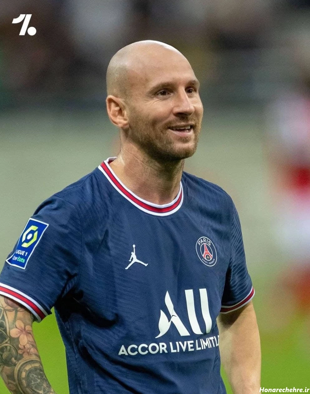 عکس مسی کچل بی دندون