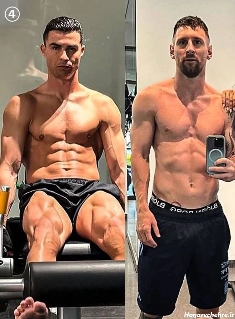 عکس رونالدو و مسی در یک تیم