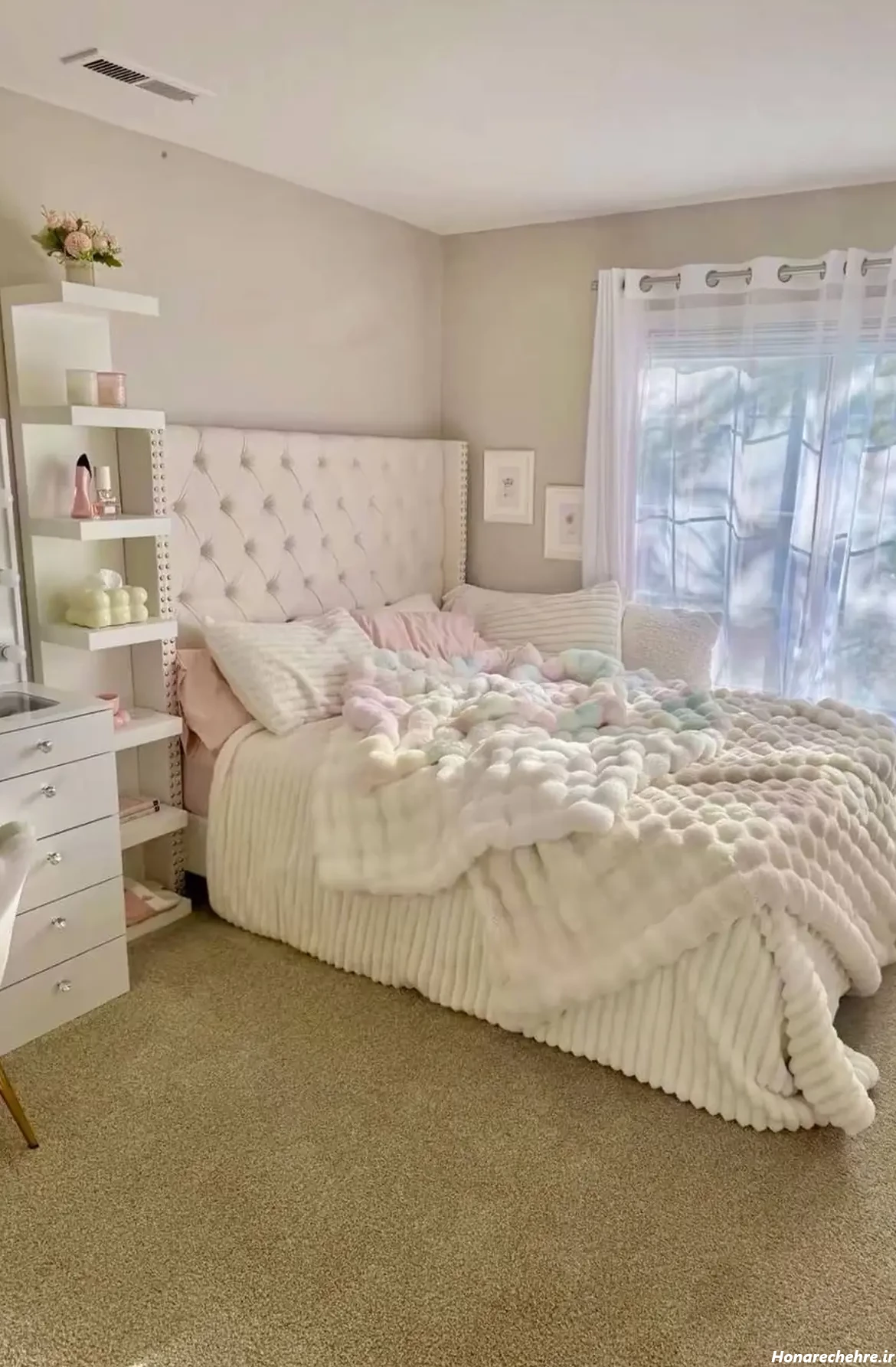 عکس اتاق خواب دخترانه رویایی