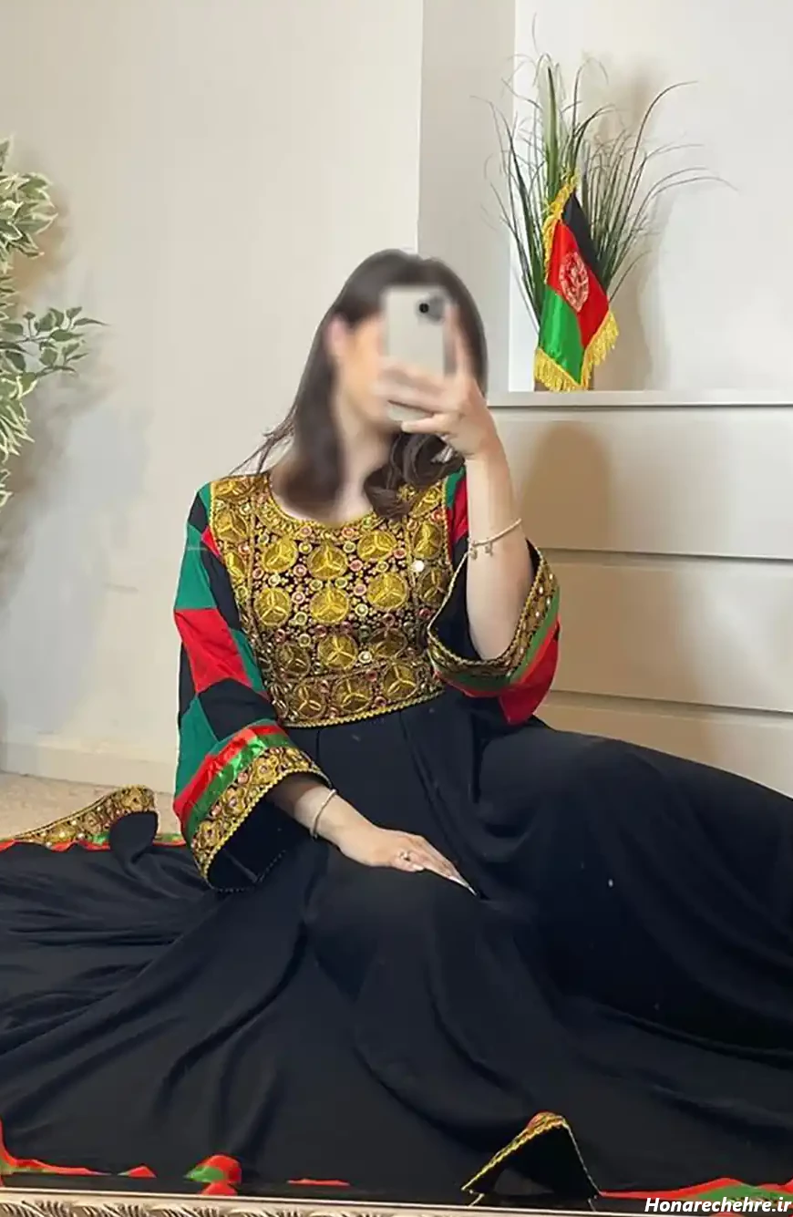 مدل لباس افغانی کشی ساده