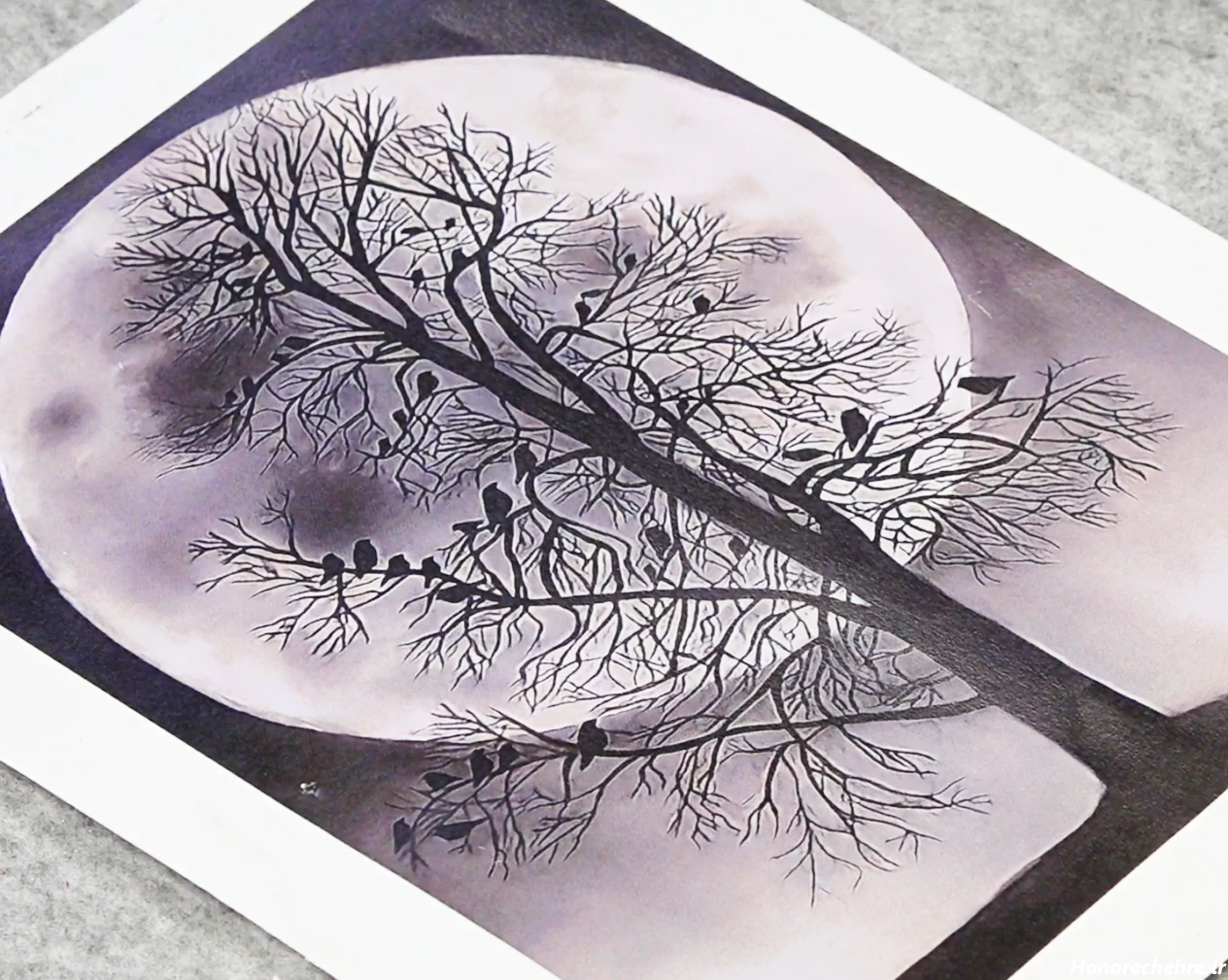 نقاشی سیاه قلم دخترانه