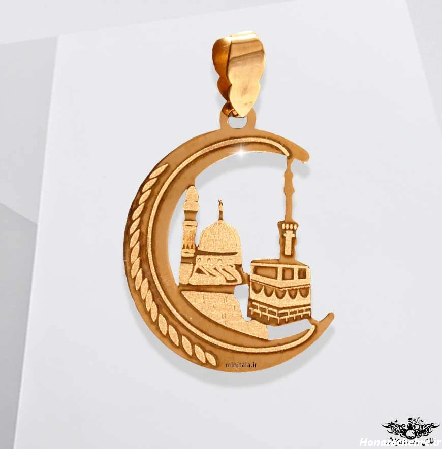 قیمت پلاک کعبه طلا ۲۴ عیار