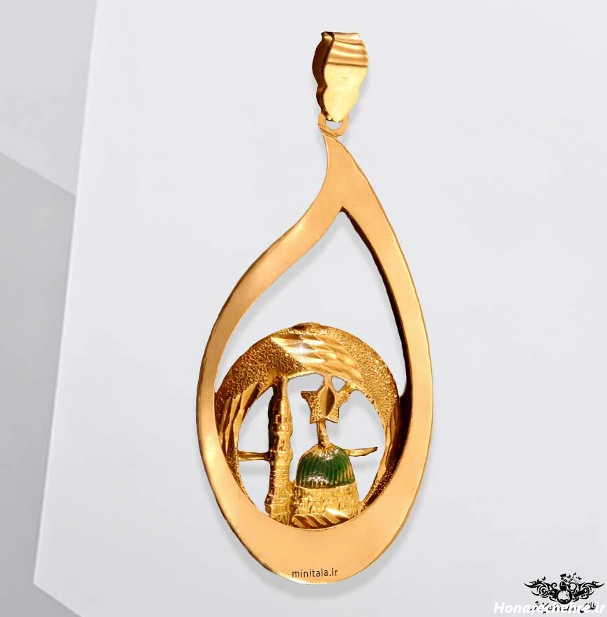 قیمت پلاک کعبه طلا ۲۴ عیار