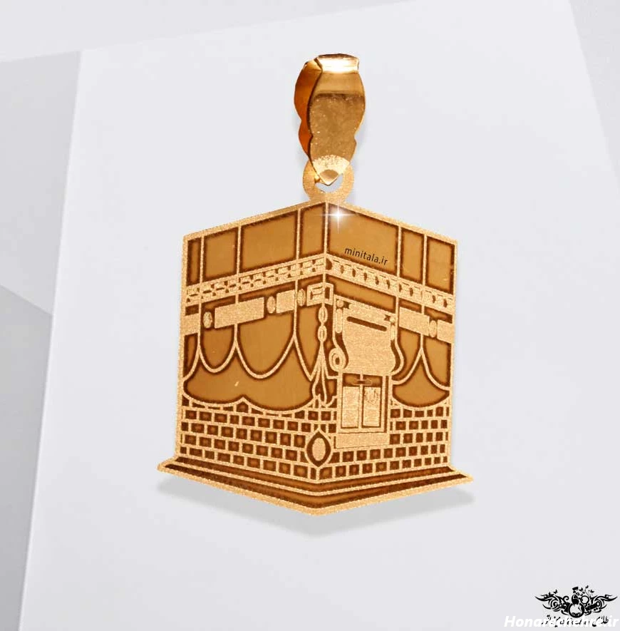 قیمت پلاک کعبه طلا ۲۴ عیار