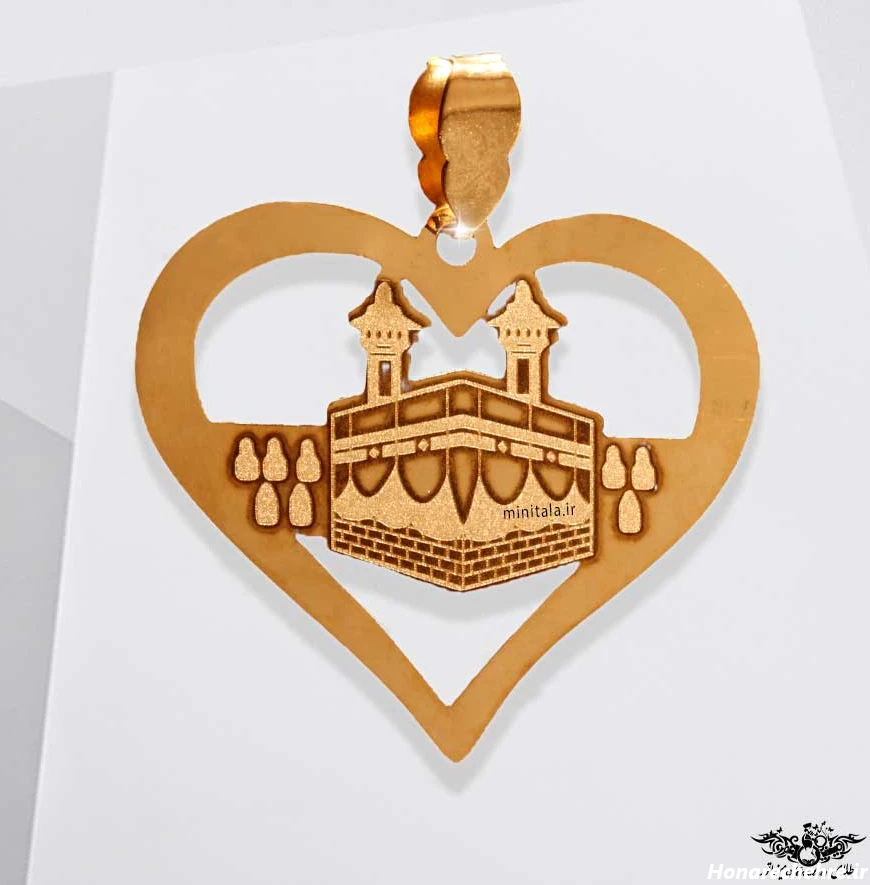 قیمت پلاک کعبه طلا ۲۴ عیار