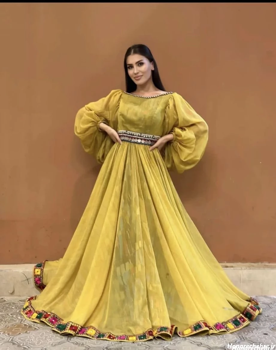 مدل لباس افغانی کشی ساده