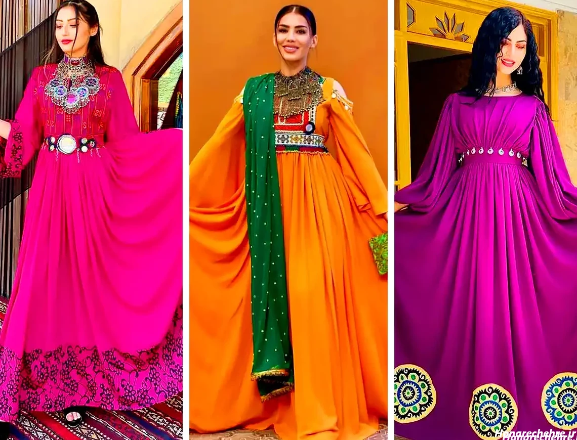 مدل لباس افغانی کشی ساده