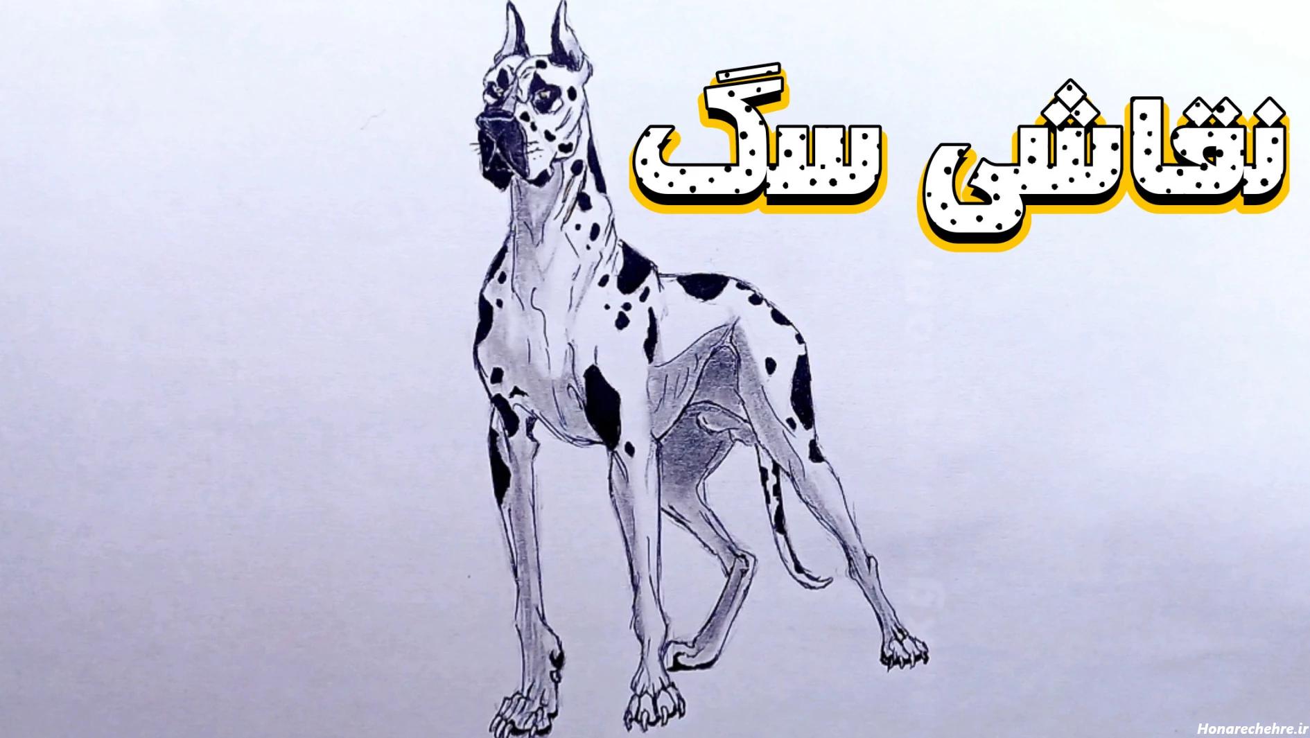 نقاشی سگ وحشی سخت