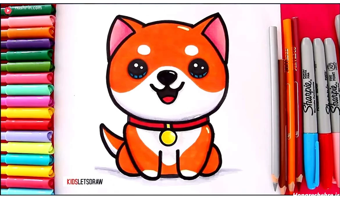 نقاشی سگ وحشی سخت