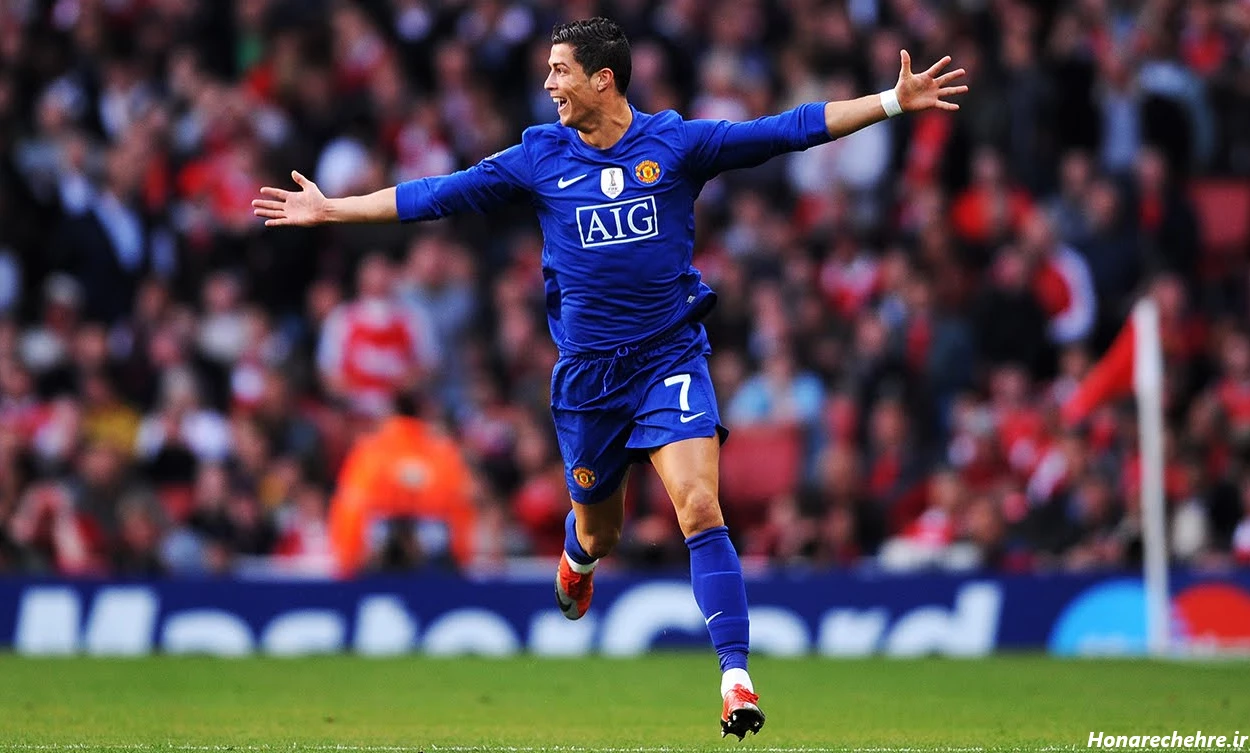 عکس رونالدو در منچستر یونایتد قدیم