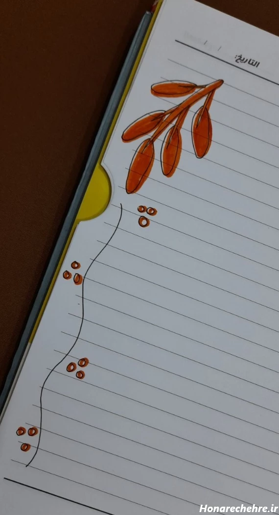 تزیین دفتر مشق دخترانه فانتزی