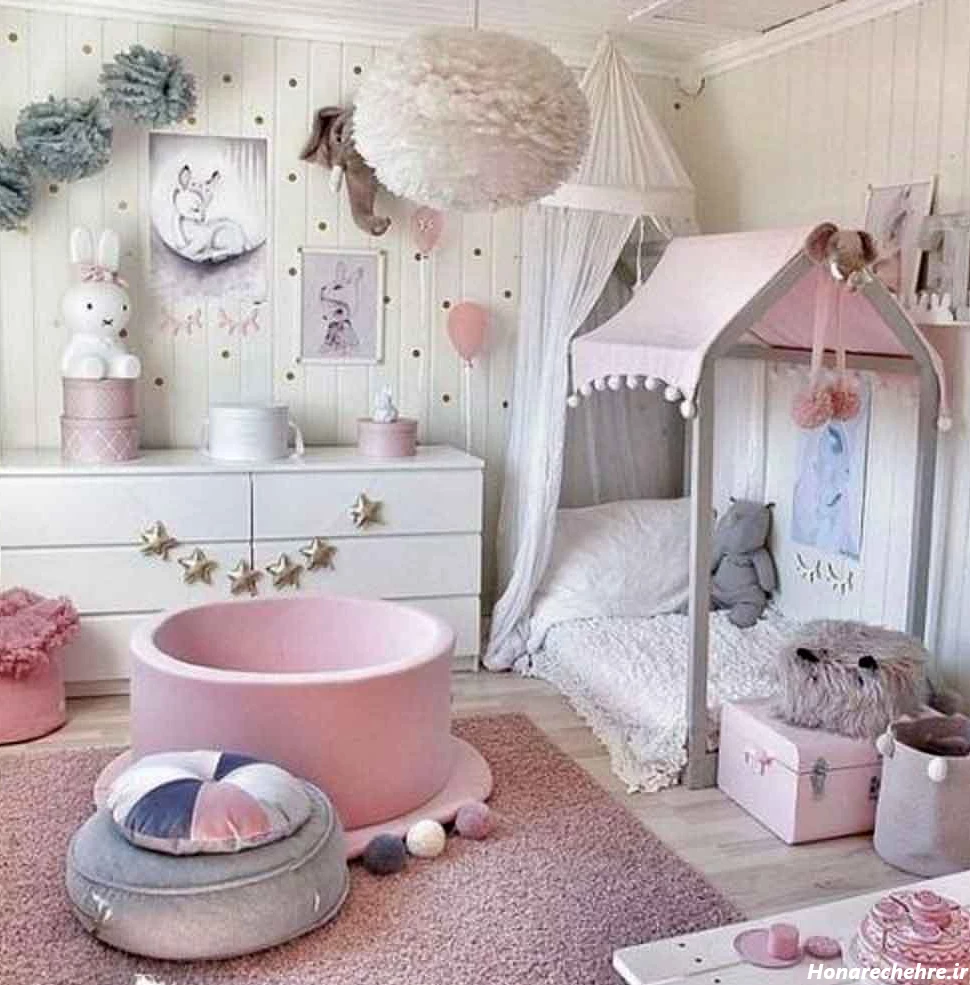 عکس اتاق خواب دخترانه زشت