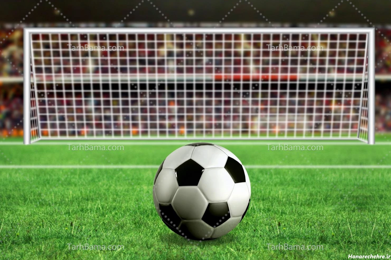 عکس چمن فوتبال طبیعی