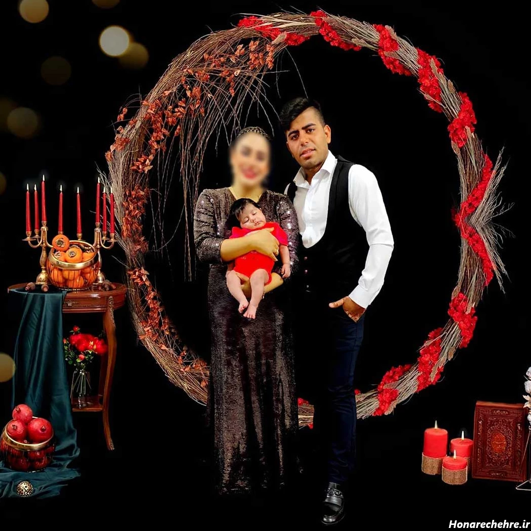 ژست عکس یلدایی دخترانه