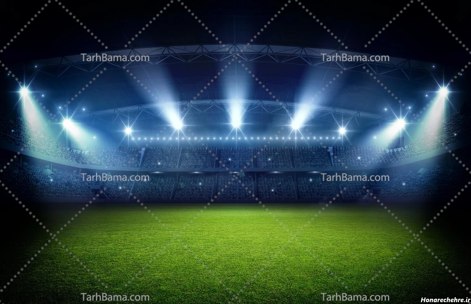 عکس چمن فوتبال طبیعی