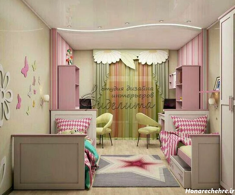 عکس اتاق خواب دخترانه زشت