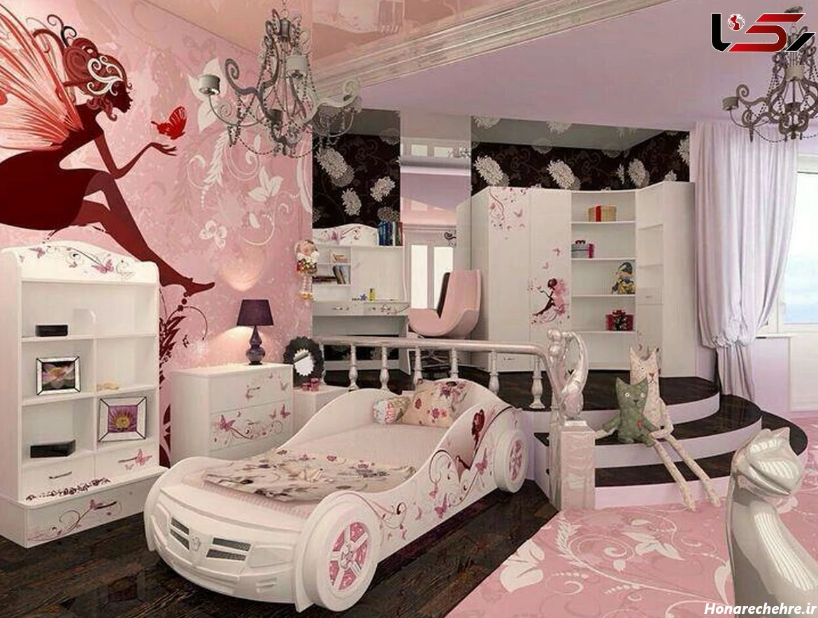 عکس اتاق خواب دخترانه زشت