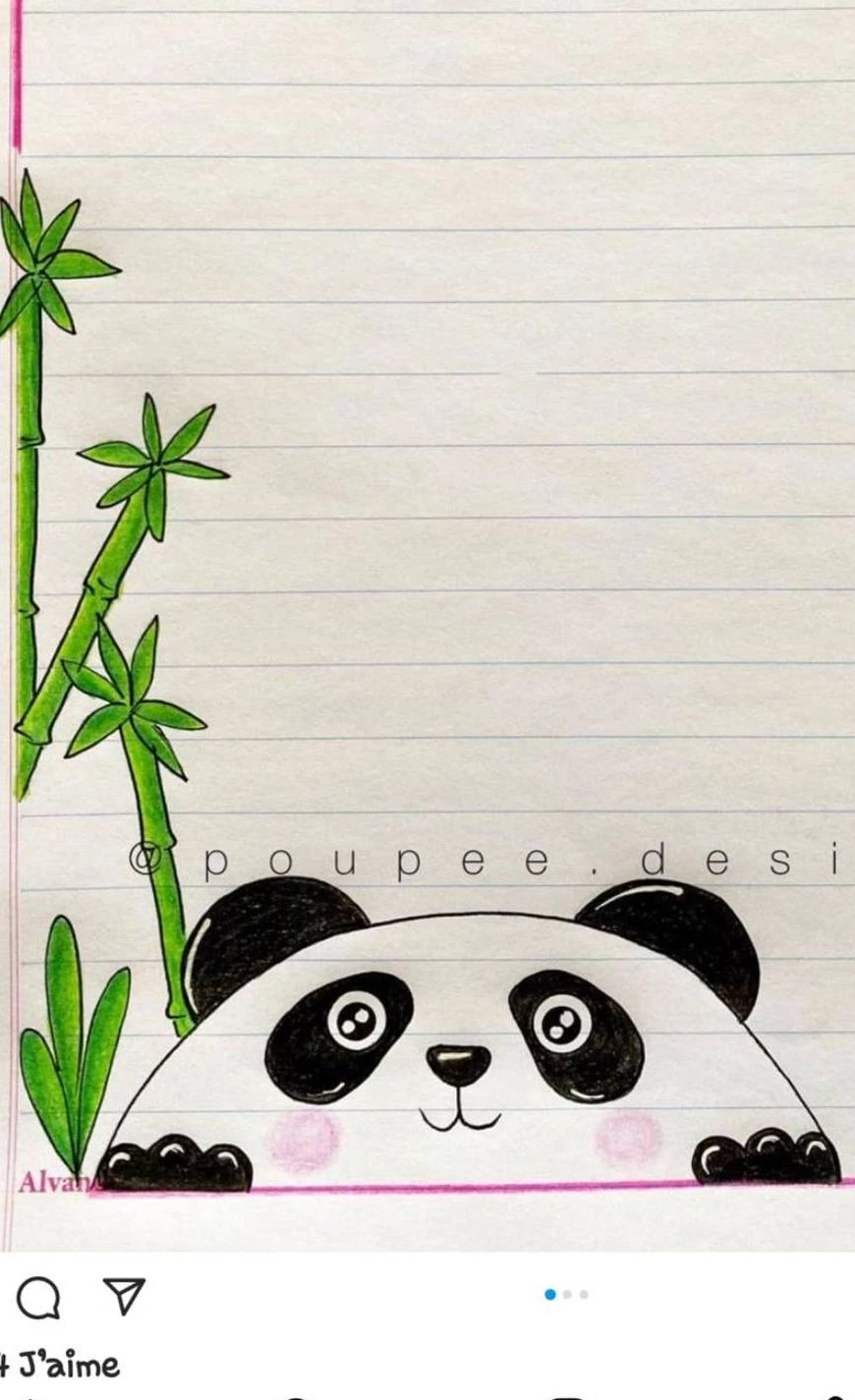 تزیین دفتر مشق دخترانه فانتزی