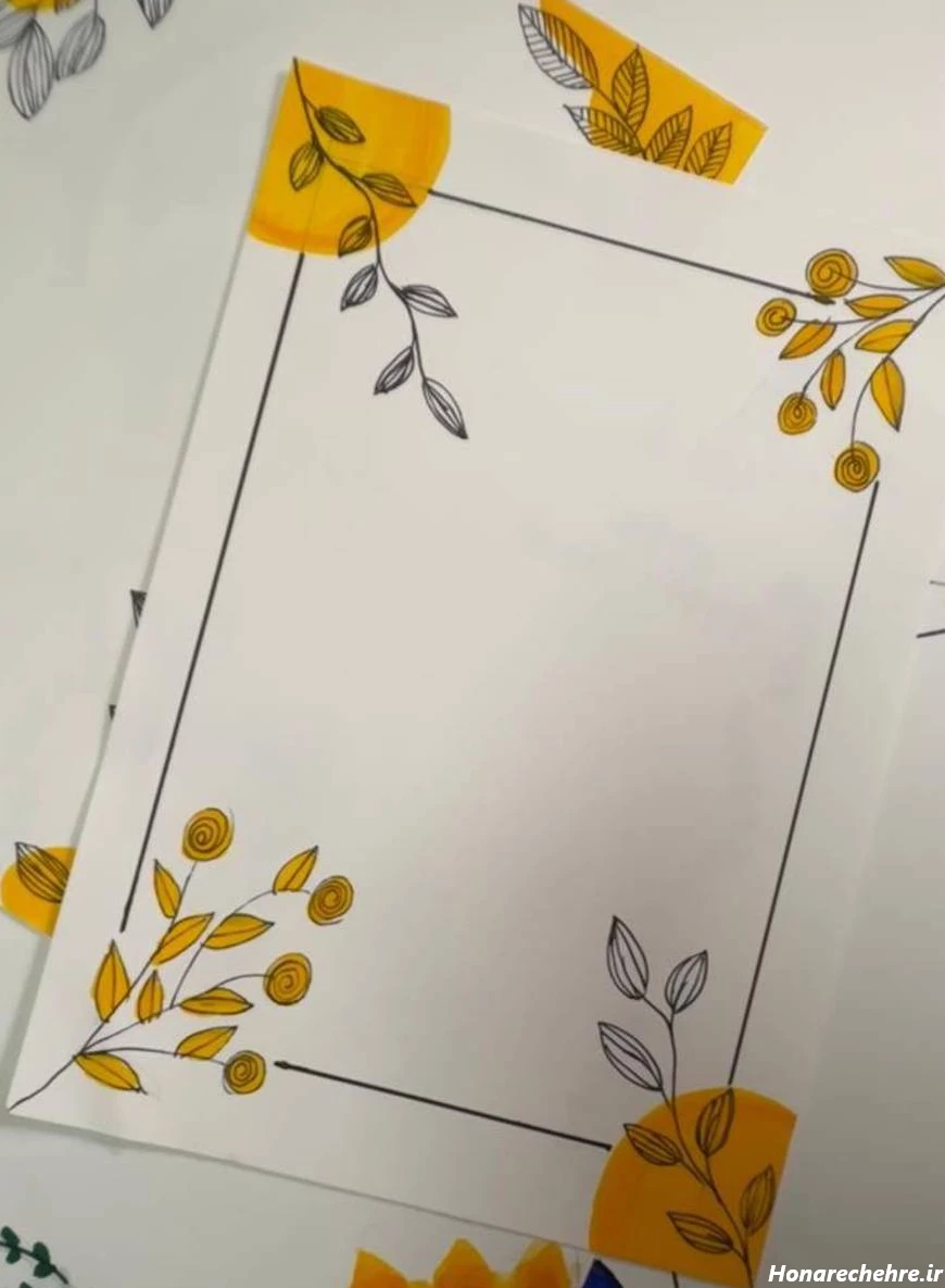 تزیین دفتر مشق دخترانه فانتزی