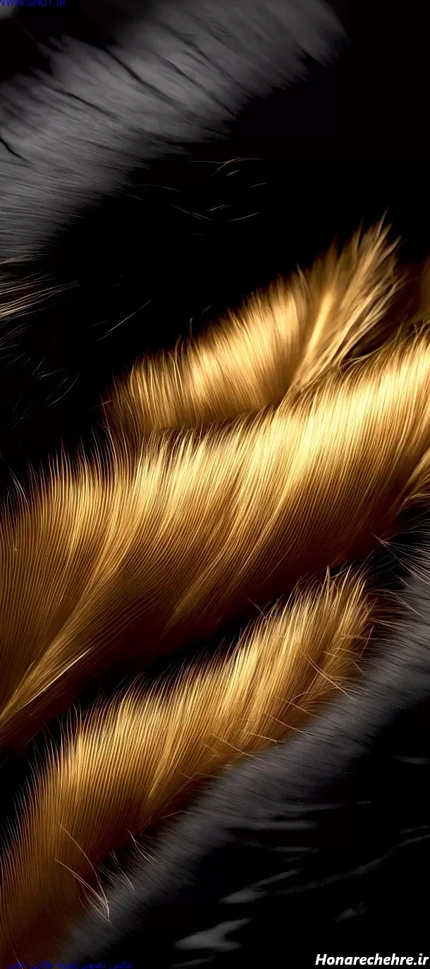 تصویر زمینه مشکی طلایی دخترانه