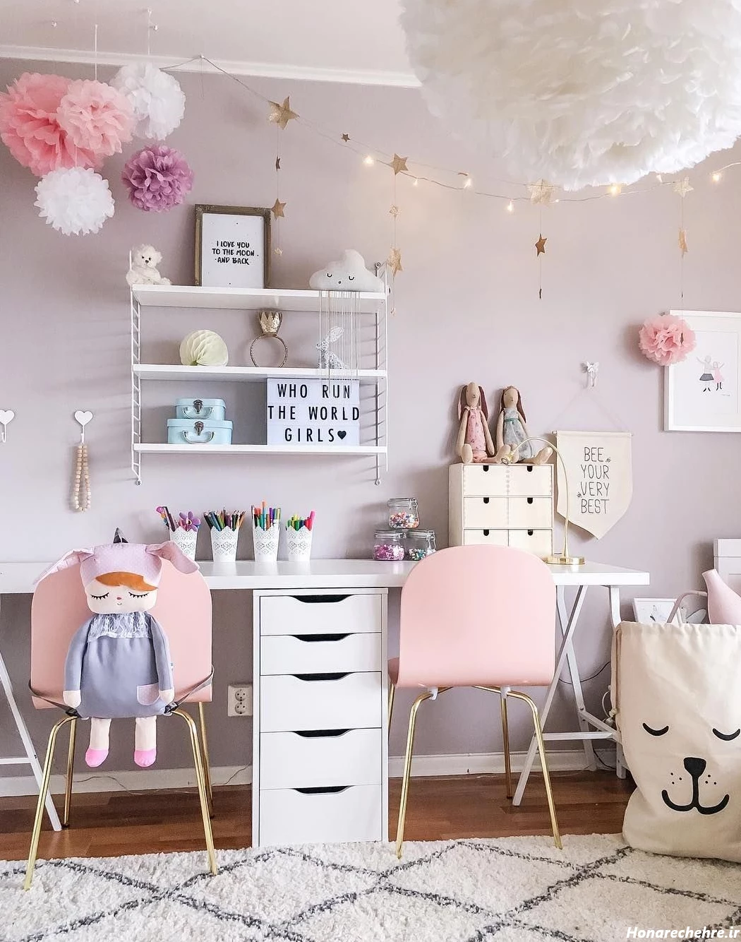 عکس اتاق خواب دخترانه زشت