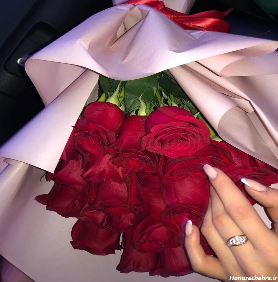 عکس گل برای پروفایل واتساپ نوشته دار