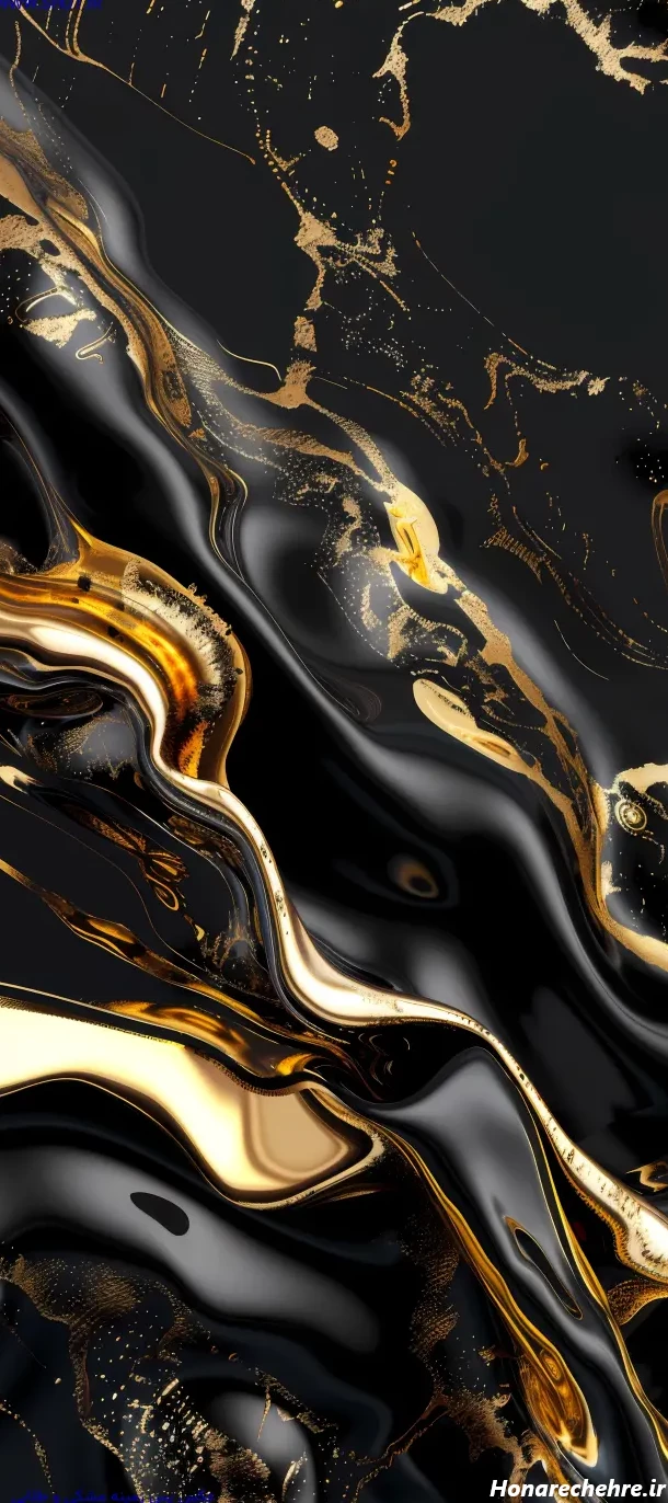 تصویر زمینه مشکی طلایی دخترانه