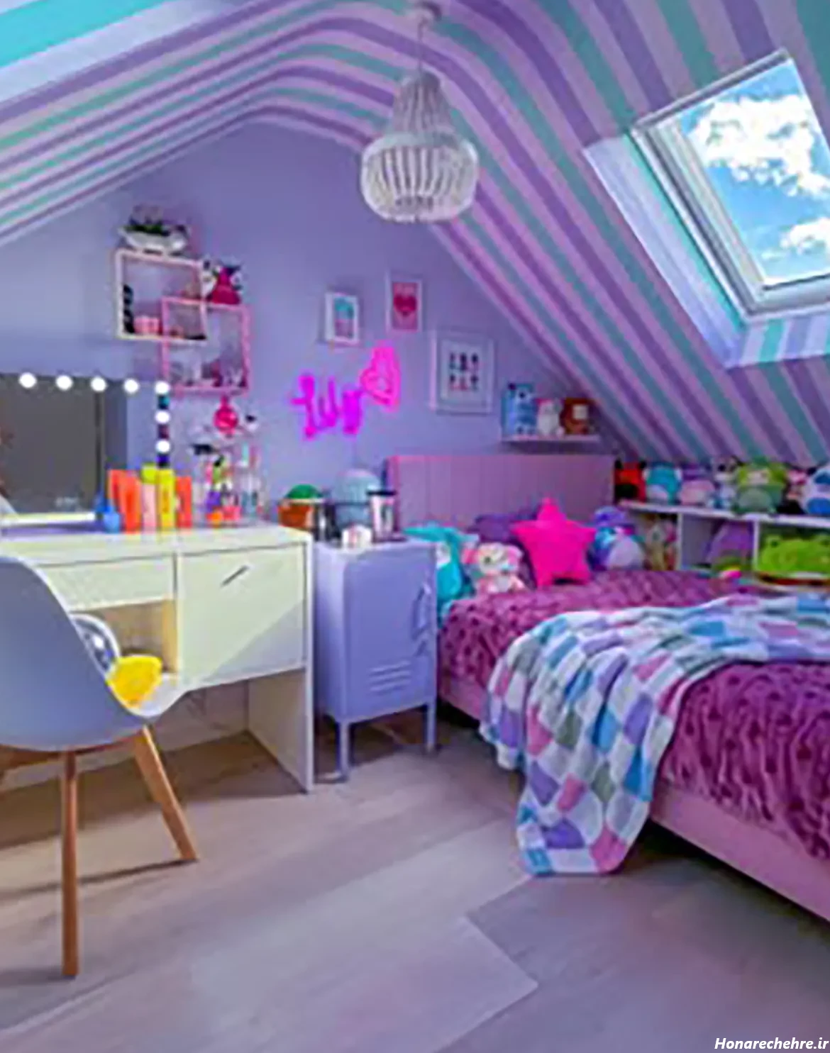 عکس اتاق خواب دخترانه زشت