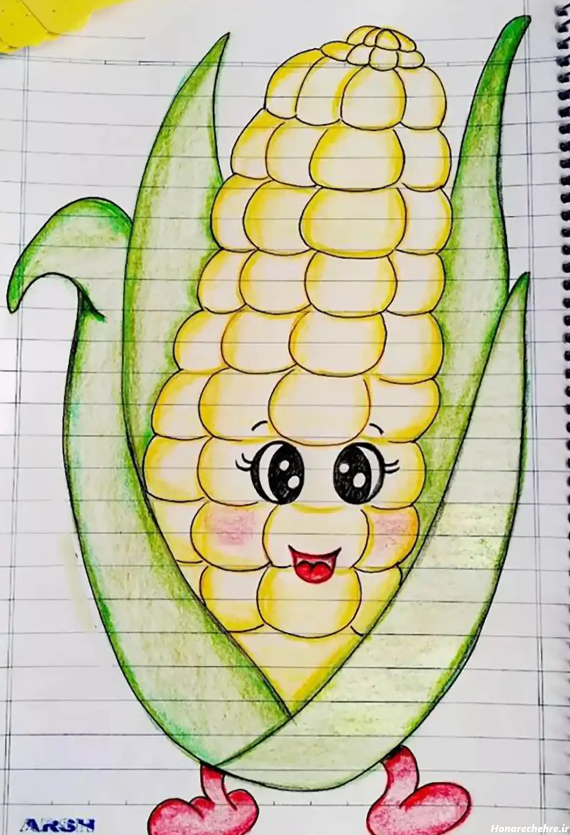 تزیین دفتر مشق دخترانه فانتزی