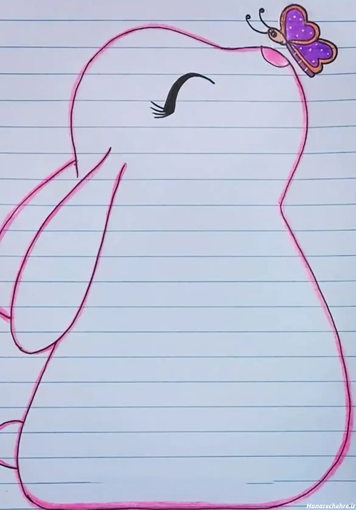 تزیین دفتر مشق دخترانه فانتزی