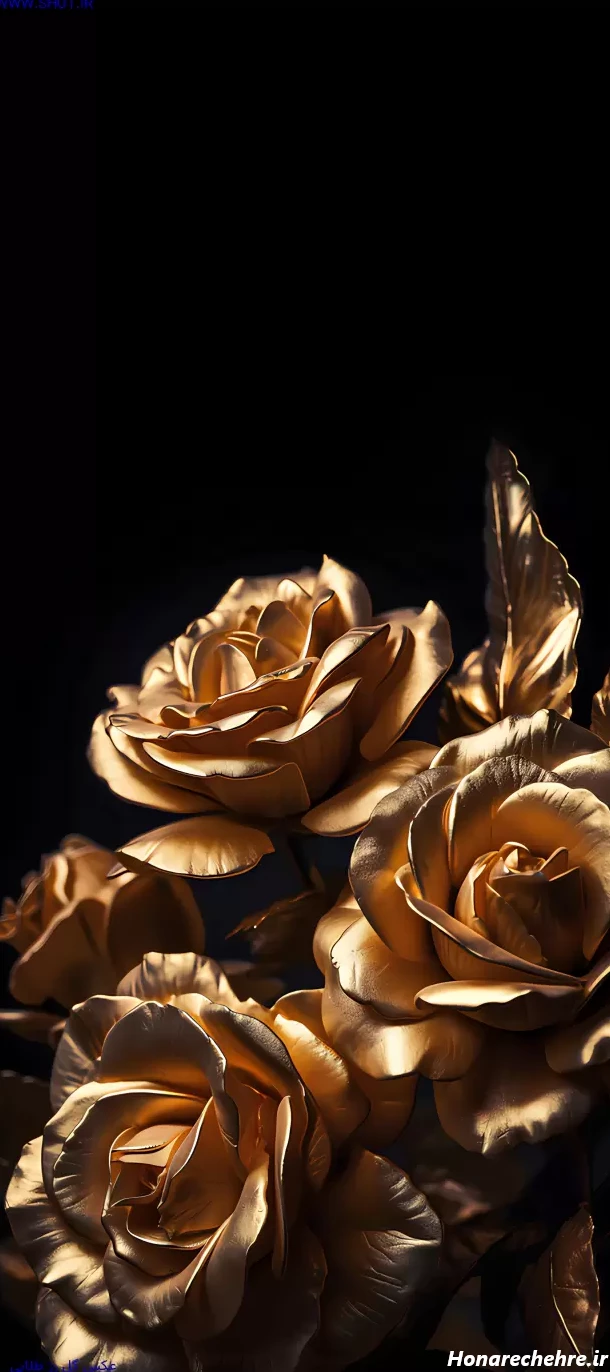 تصویر زمینه مشکی طلایی دخترانه