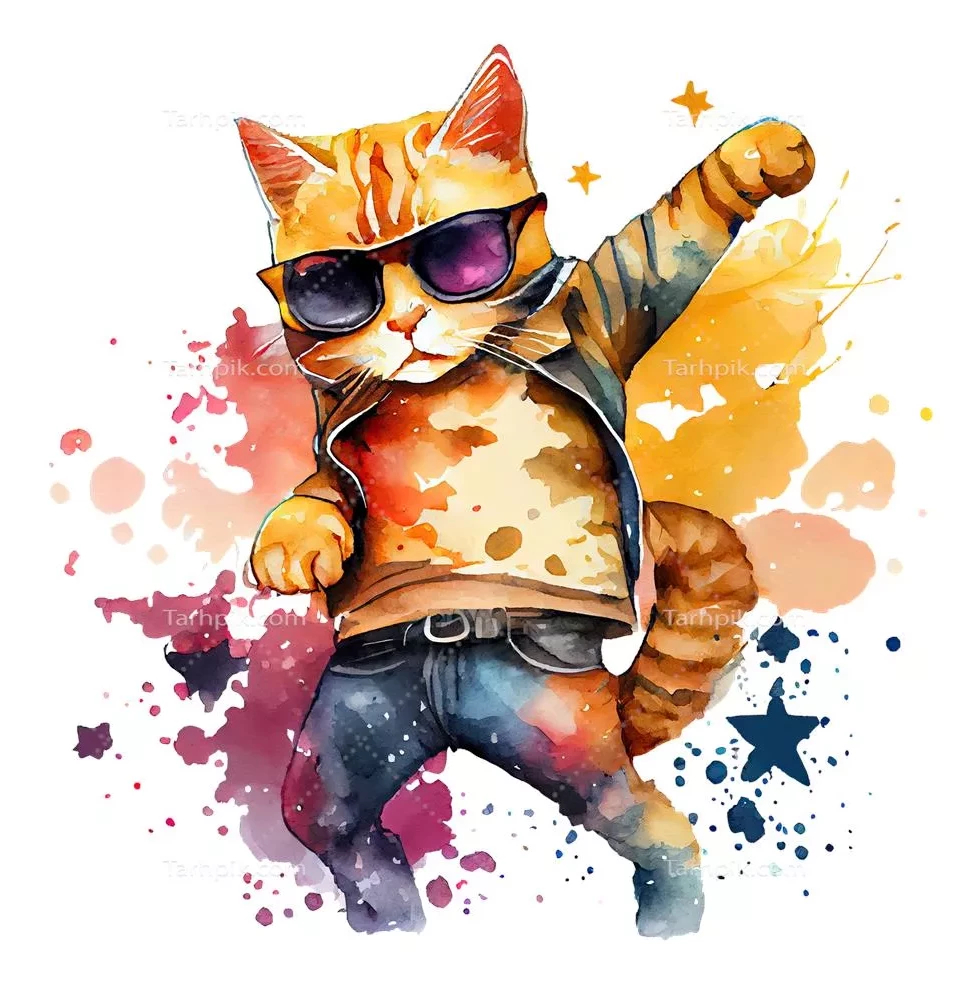 عکس گربه کارتونی فانتزی