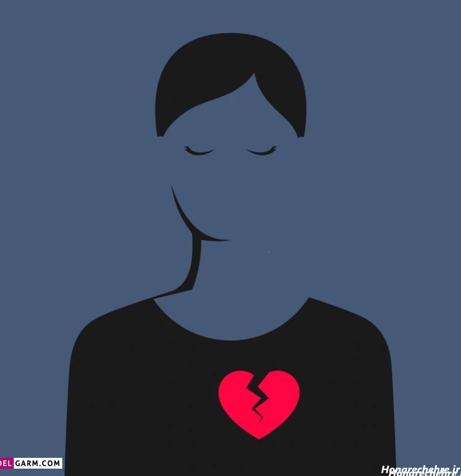 عکس قلب سیاه برای پروفایل