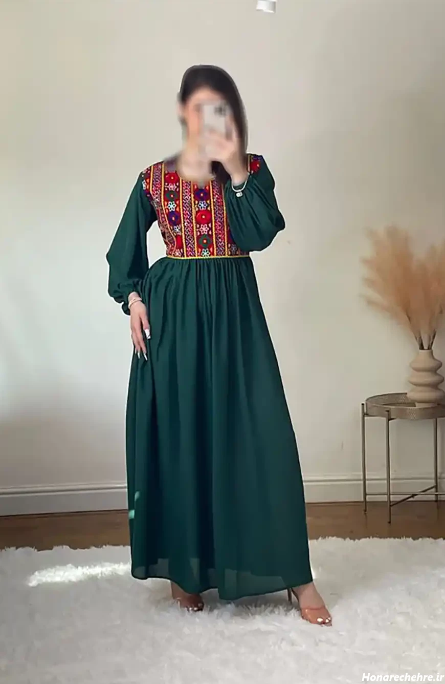 مدل لباس افغانی کشی ساده