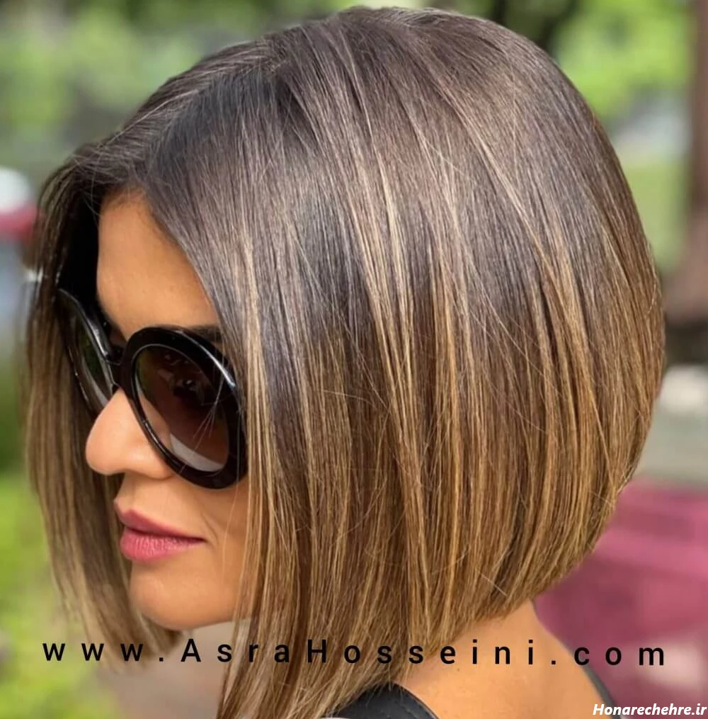 رنگ و هایلایت موی کوتاه