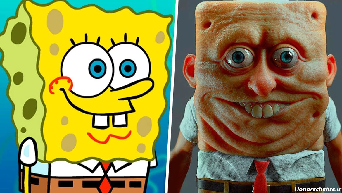 عکس باب اسفنجی واقعی ترسناک