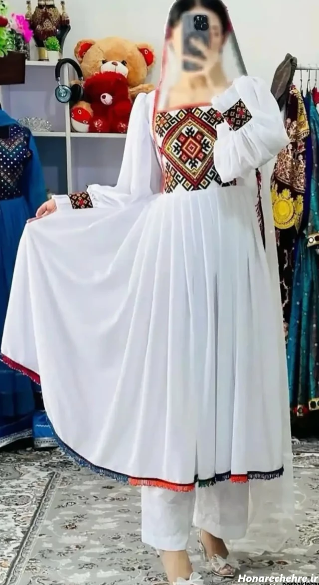 مدل لباس افغانی کشی ساده