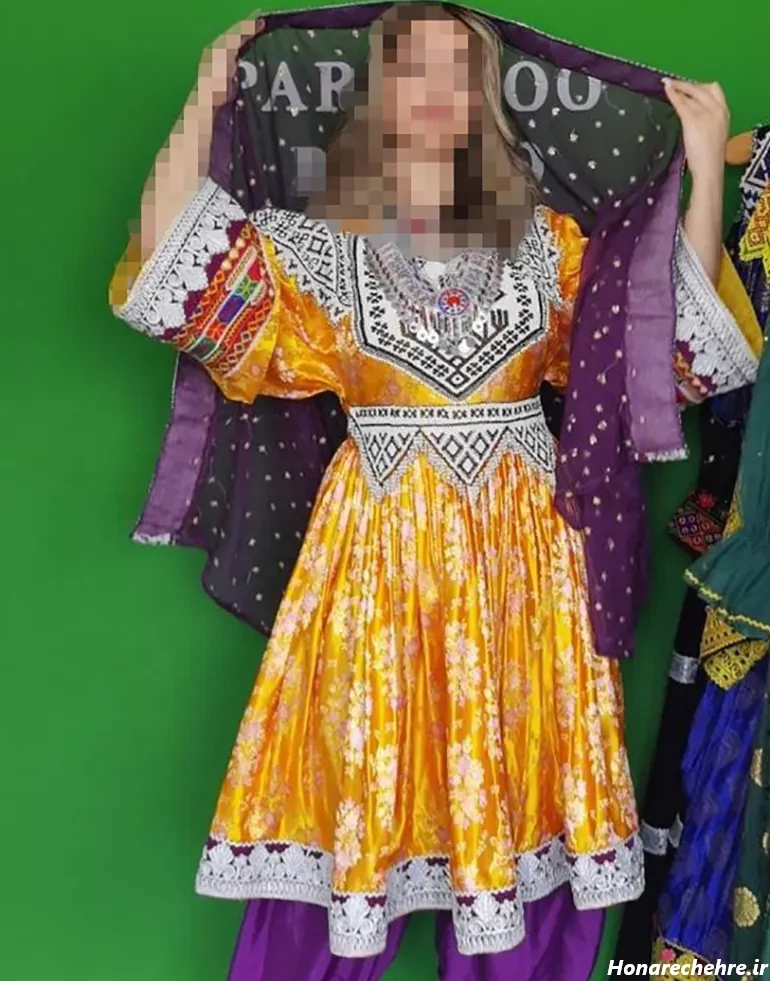 مدل لباس افغانی کشی ساده